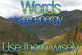 thoughts and words are energy